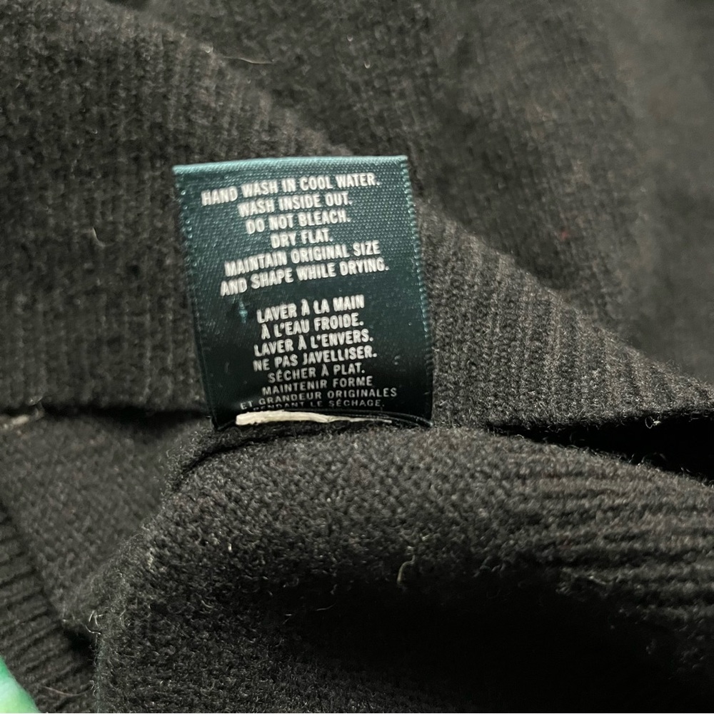 HUDSON NORTH lambswool blend dad sweater mens size Large v-neck long sleeve - Picture 8 of 9